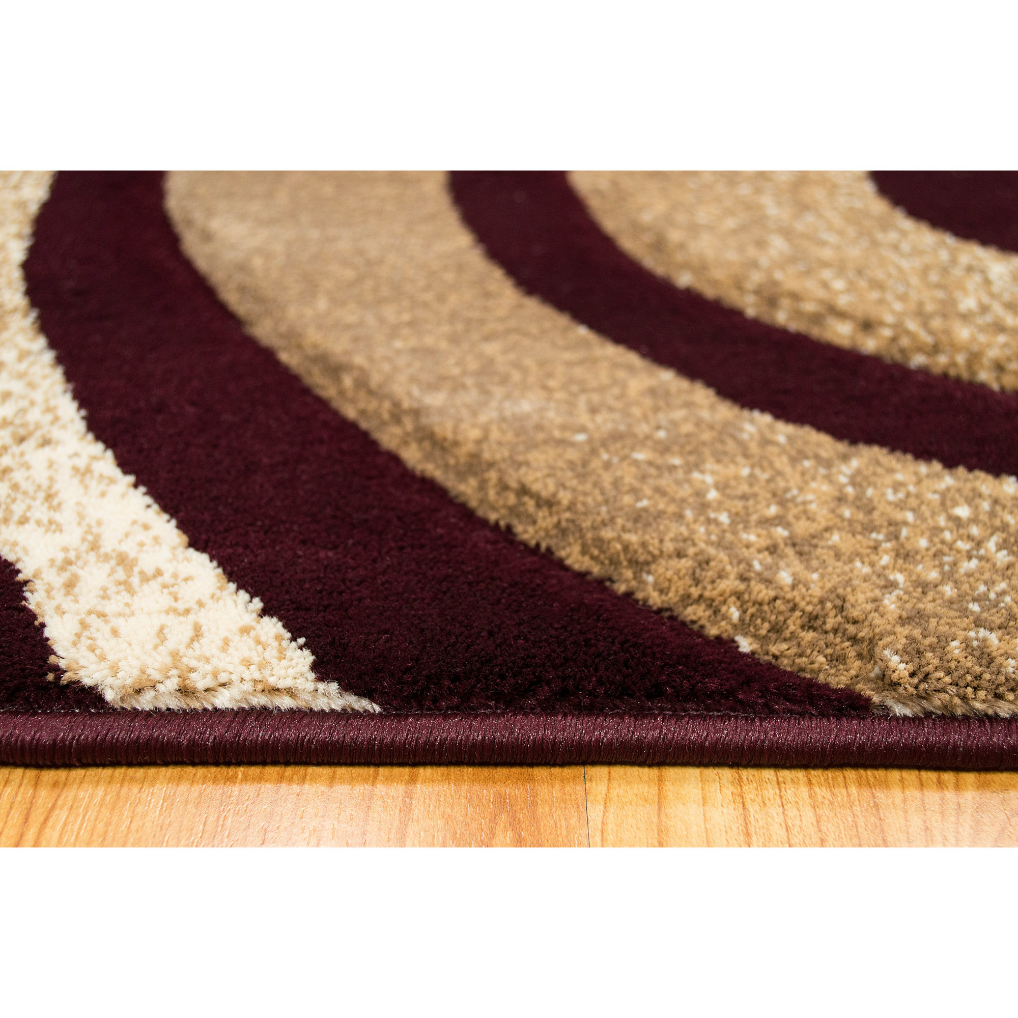 LYKE Home Scroll HandWoven Burgundy/Beige Area Rug Wayfair.ca